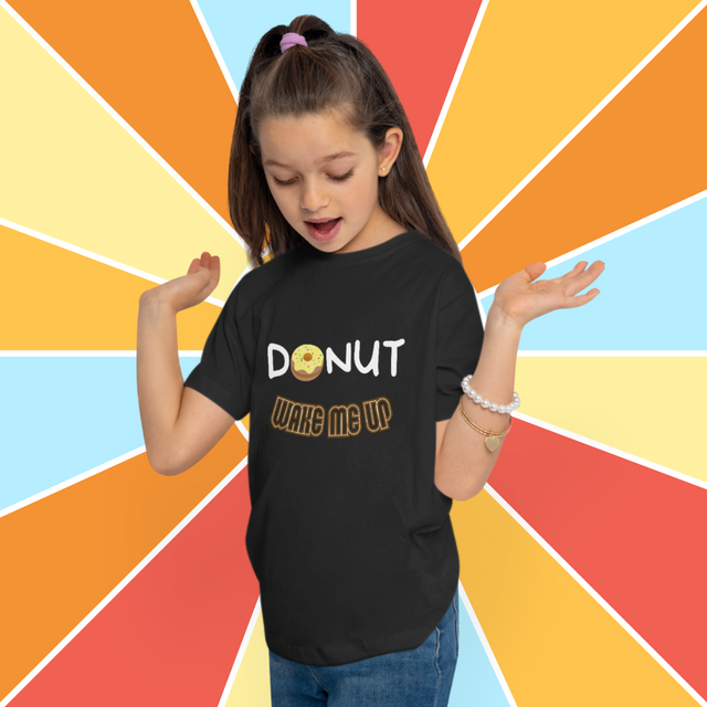 Donut Wake Me Up - Funny Toddler T-shirt