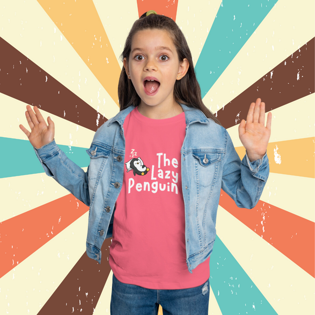 The Lazy Penguin - Funny Toddler T-shirt