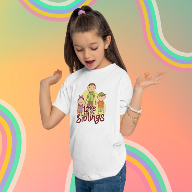 Love My Siblings - Funny Toddler T-shirt