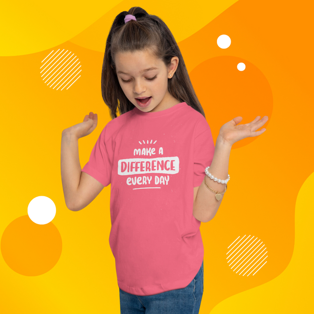 Make A Difference Every Day - Funny Toddler T-shirt