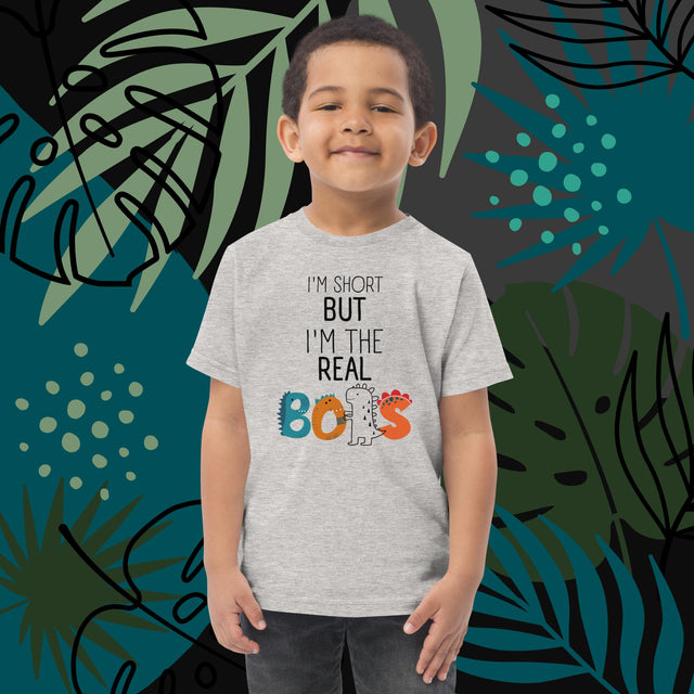 I'm Short But I'm The Real BOSS - Funny Toddler T-shirt