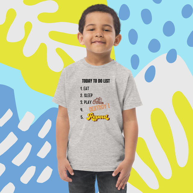 Today To Do List - Funny Toddler T-shirt