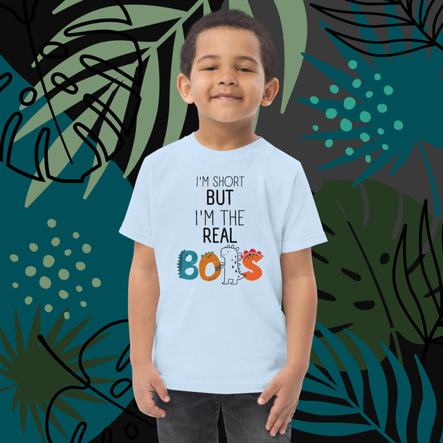 I'm Short But I'm The Real BOSS - Funny Toddler T-shirt