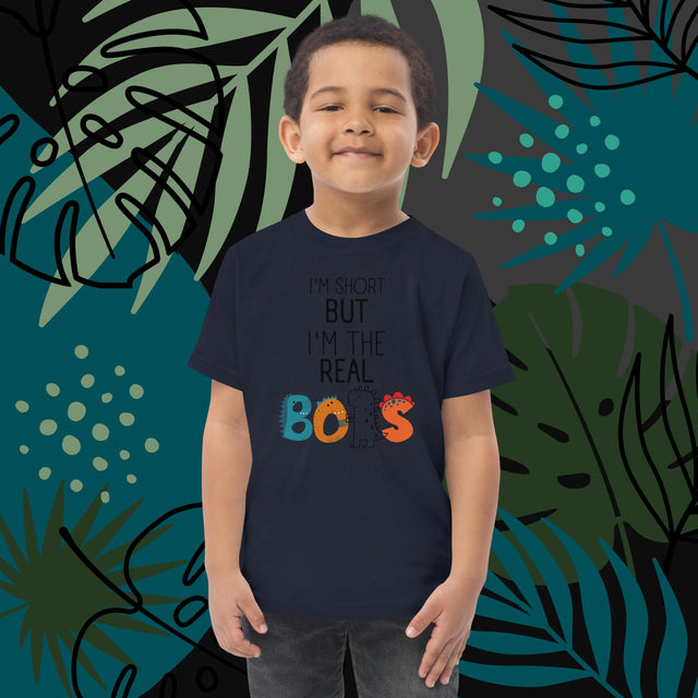 I'm Short But I'm The Real BOSS - Funny Toddler T-shirt