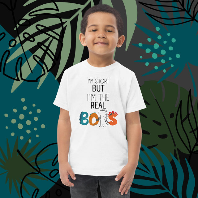 I'm Short But I'm The Real BOSS - Funny Toddler T-shirt