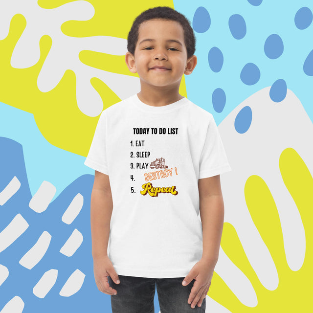 Today To Do List - Funny Toddler T-shirt